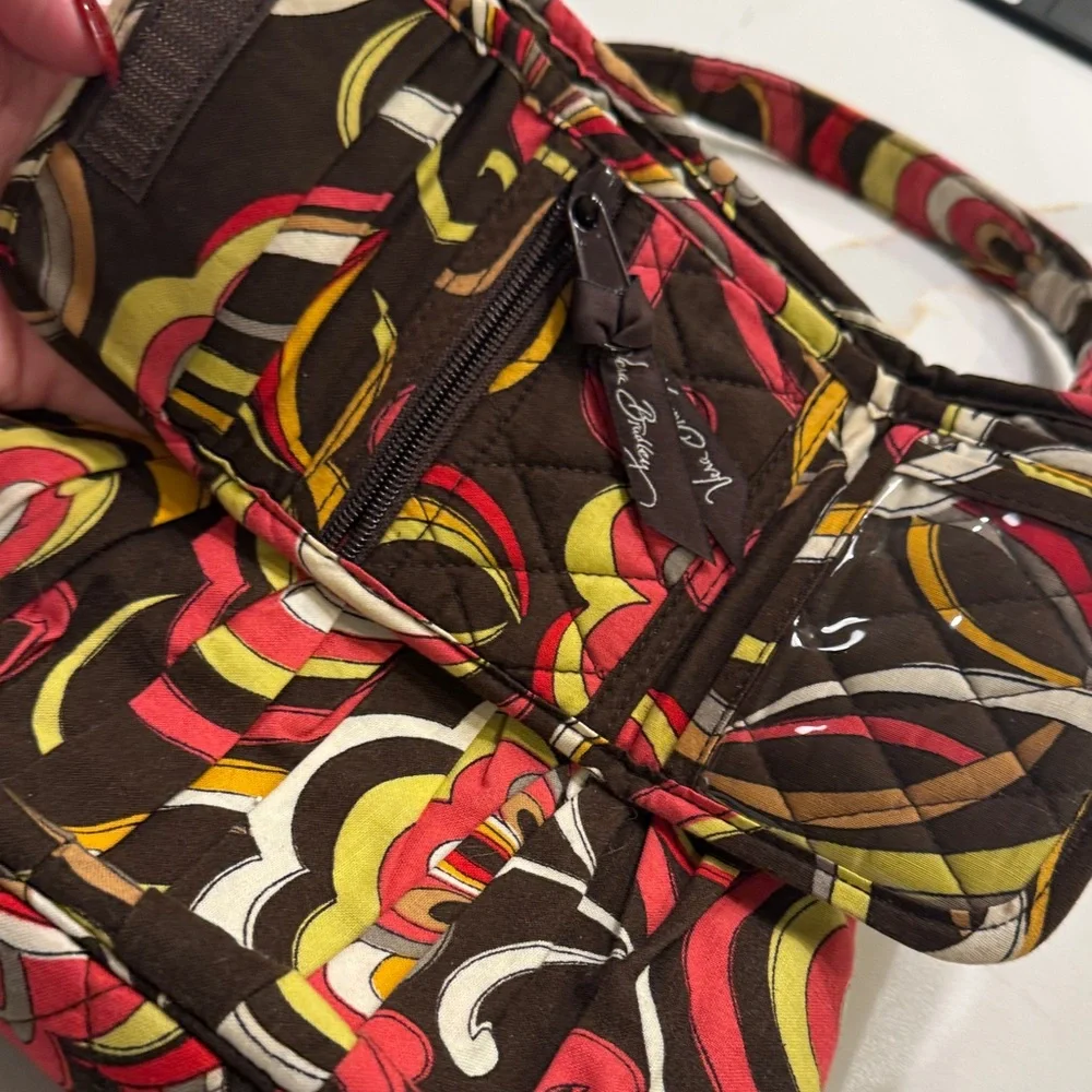 Vera Bradley Red and Yellow Patterned Shoulder Bag Set